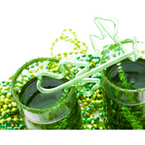4E’s Novelty St. Patrick’s Day Beads Necklace Bulk (72 Pack) – Green Beads for Kids Party Favors