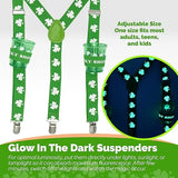 4E’s Novelty St. Patrick’s Day Glow Accessories Set – Fun Leprechaun Costume for Men & Women