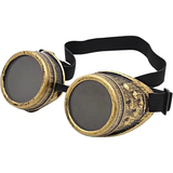 4E’s Novelty Steampunk Goggles for Men & Women – Gothic Accessories for Cosplay & Halloween