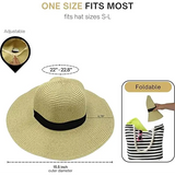 4E’s Novelty Sun Hat for Women UV Protection with Sunglasses UPF 50 + Packable Beach Hat Beige