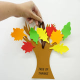4E’s Novelty Thankful Tree Craft Kit 12-Pack Foam Self-Adhesive - 11” Gratitude Tree Kit With Leaves To Write