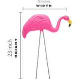 4 Pink Flamingos Yard Decorations - Large 23 inch Ornament Statues - Outdoor Garden Lawn Flamingo Decor by 4E's Novelty