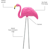 4 Pink Flamingos Yard Decorations - Large 23 inch Ornament Statues - Outdoor Garden Lawn Flamingo Decor by 4E's Novelty