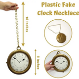 4E’s Novelty Wonderland Bunny Costume Accessories – Top Hat Rabbit Ears Gloves & Clock - Costume Accessories