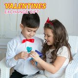 4E's Novelty Blue And Red Valentines Candy Rings Classroom Exchange (30 Ct Bulk)