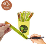 4E's Novelty 36 pcs Cactus Flip Sticks with Storage Cup, Flip Name Sticks Student Grouping Stick, Classroom Teacher Supplies
