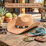 4E's Novelty Cowboy Camel Hat for Men & Women Premium Felt Cowgirl Hats