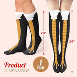 4E's Novelty Funny Chicken Feet Socks for Women & Men