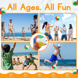 4E's Novelty Mini Beach Balls – 28 Pack, 4" Inflatable Pool Party Favors for Kids