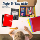4E's Novelty 44 Piece Schools Supplies Kit, Back to School Supply Box