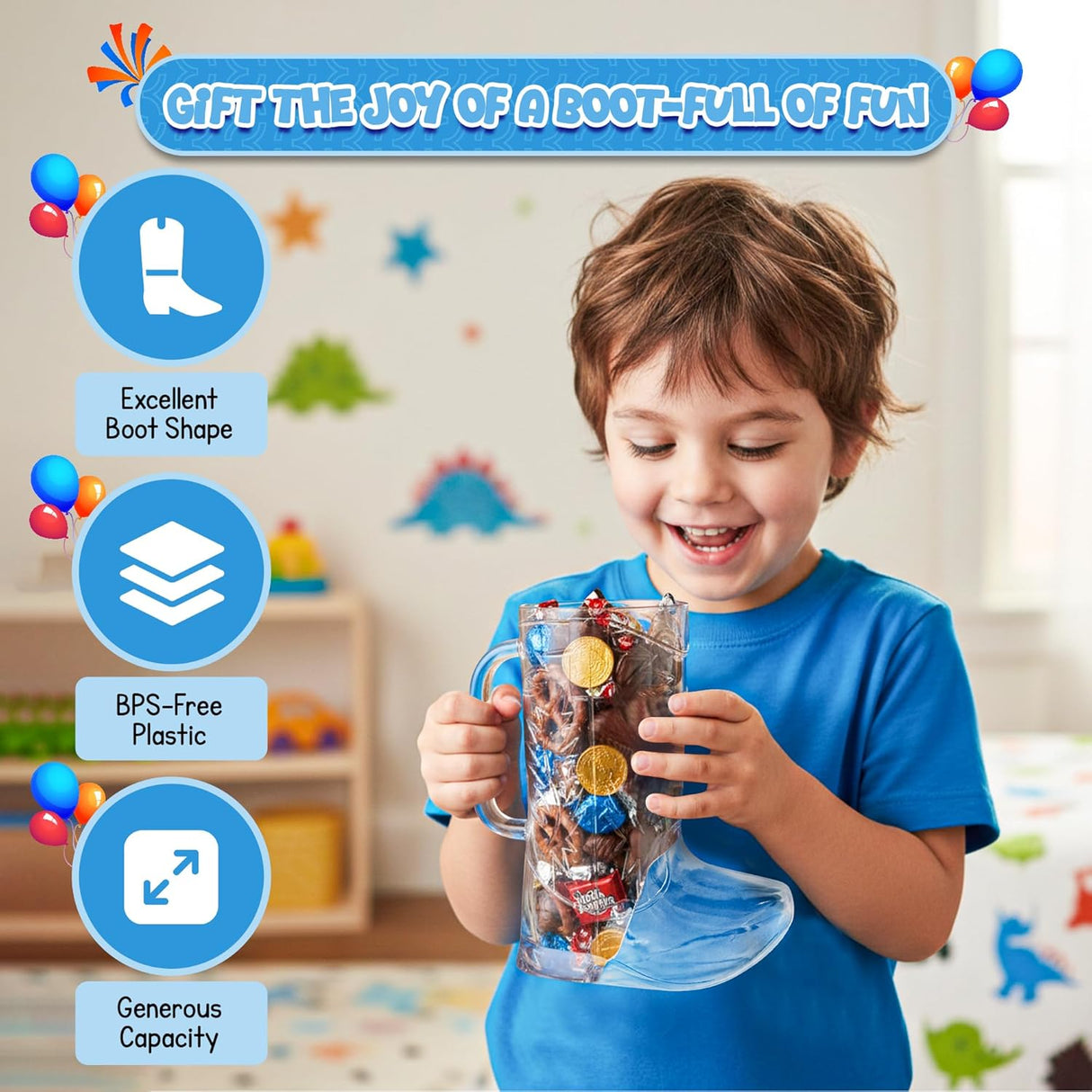 10Pcs Cowboy Boot Mugs 17 oz - Reusable Plastic  Reusable Hard Plastic, BPA Free - for Cowboy Themed Party Supplies, Western Accessories.