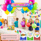 4E’s Novelty 108 Pcs Party Favors for Kids 8-12 – Punch Balloons, Coil Springs, Stretchy Men, Bulk Set
