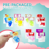 4E's Novelty 32-Pack Slappy Hands with Valentine Cards – Stretchy Toys for Classroom Fun