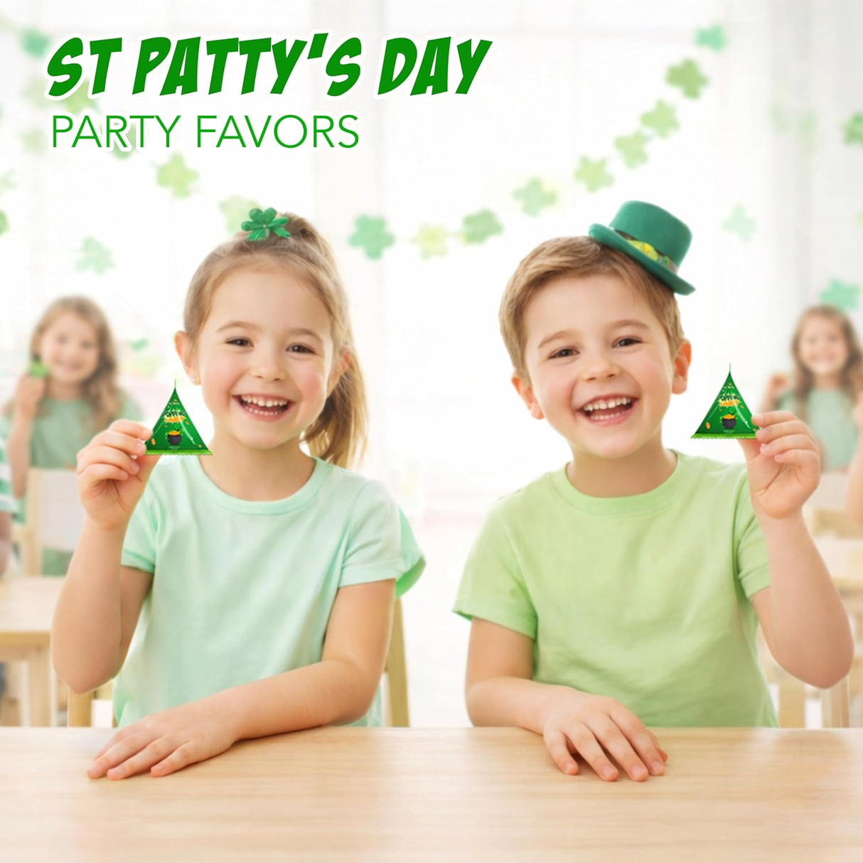 4E's Novelty 40 Pack St. Patrick's Day Popping Candy - Green Apple Flavor