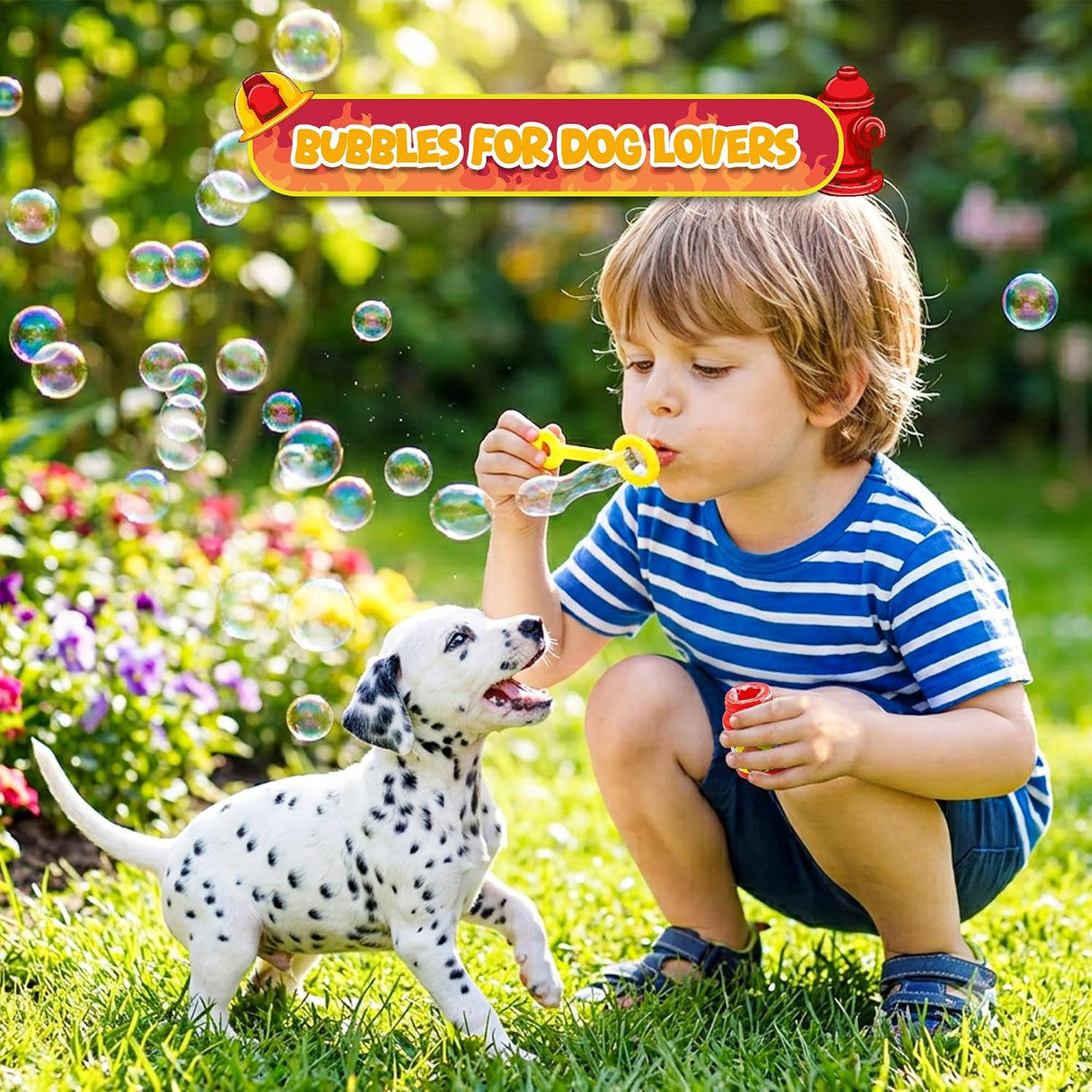 4E’s Novelty 24 Mini Bubbles Bulk – Dog Themed Party Favors for Kids Goodie Bags