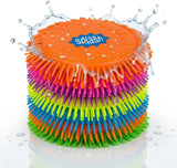 4E's Novelty 6 Pack Colourful Splash Discs, Floating Soft Pool Toy, Reusable Splash Balls Bomb Beach Games