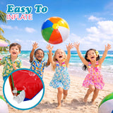 4E's Novelty 16 Inch Inflatable Beach Balls Bulk 24 Pack Beach Ball