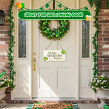 4E's Novelty Hanging St. Patricks Day Shamrock Wood Decor Sign