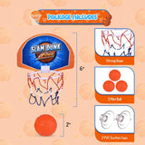 4E's Novelty 4 BallsBathtub Basketball Hoop for Kids 6" Tall Suction Cup Bath Toys