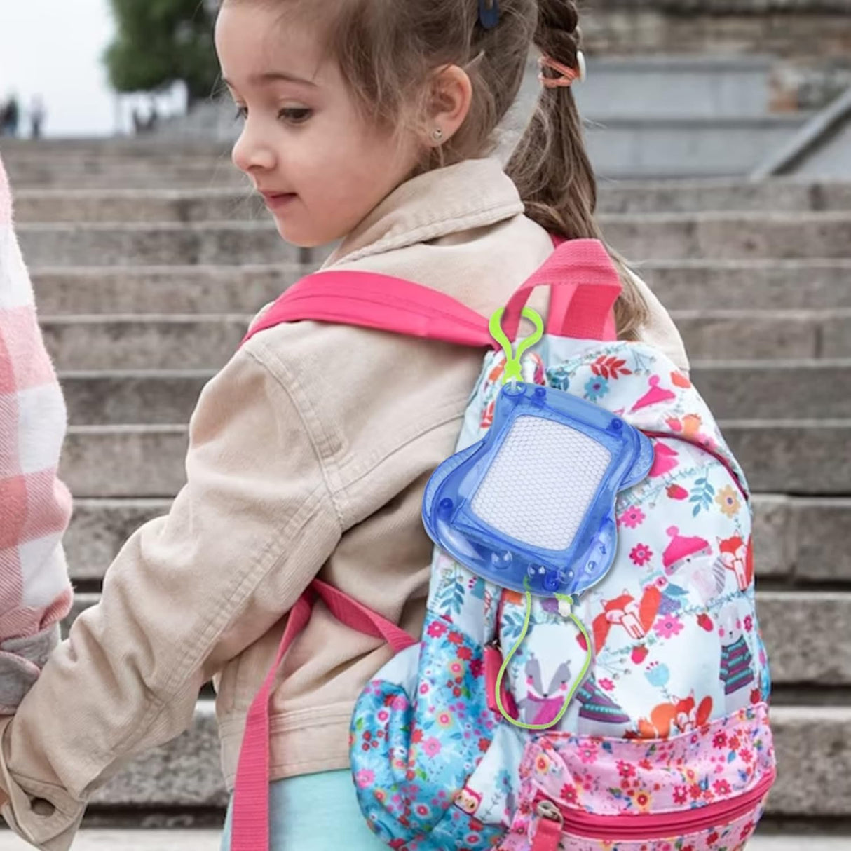 4E’s Novelty Mini Drawing Board for Kids 12 Pack, Erasable Doodle Writing Pad Keychain Backpack Clip for Boys Girls