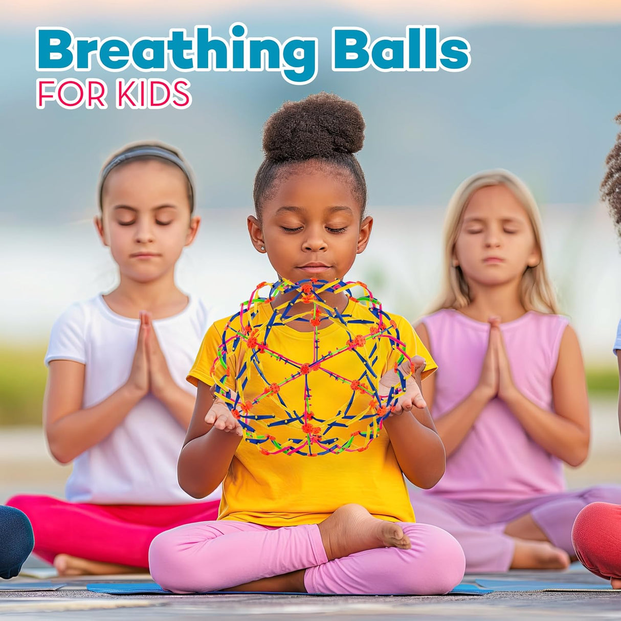 4E's Novelty 4 Pack Expandable Ball – The Ultimate Stress & Mindfulness Toy for Kids & Adults