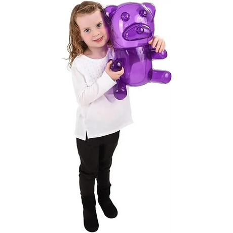 6 Inflatable Gummy Bear 12" (Colors May Vary) Inflatable Pool Toys for for Kids, Candyland Party Decorations for Girls, Birthday Party Favors, Lollipop Sweet Themed Supplies, Unique Pool Floaties