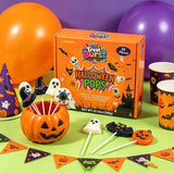Treat Burst Halloween Lollipops 24 Pack – Dye-Free Fruity Candy