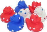 4E's Novelty 24 Pack Patriotic Rubber Ducks – Jeep Ducks for Ducking, Party Favors