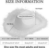 4E's Novelty Felt Cowgirl Hat w/ Heart Glasses – Western Party Accessory for Adults