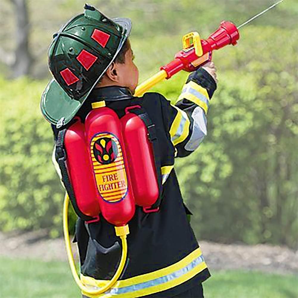 4E's Novelty Firefighter Backpack Water Gun – Ultimate Water Soaker Blaster for Kids' Outdoor Fun