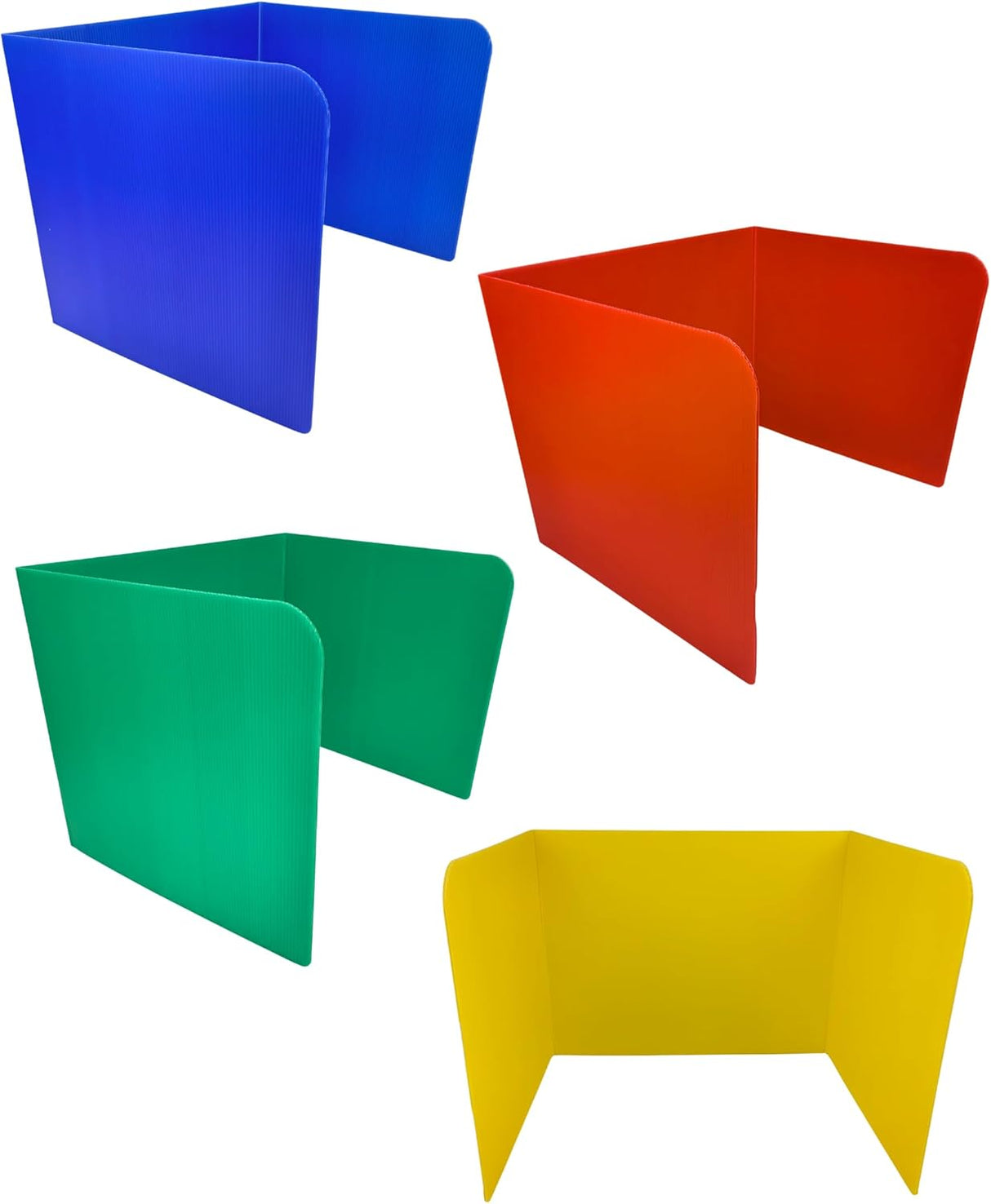 4E's Novelty Plastic Desk Dividers for Students - Pack of 4