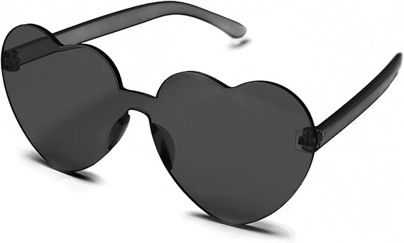 Feathered Cowboy Hat & Heart Sunglasses for Women