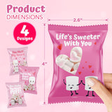 4E's Novelty Heart Marshmallows (24 Packets), Heart Shaped Marshmallows Mini