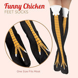 4E's Novelty Funny Chicken Feet Socks for Women & Men