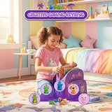 4E's Novelty 24 Pack Popping Eye Animal Keychain with Valentines Cards