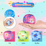 4E’s Novelty 24 Pack Water Bomb Splash Balls – 3 Inch Mini Water Absorbent Balls for Pool & Beach Party Favors