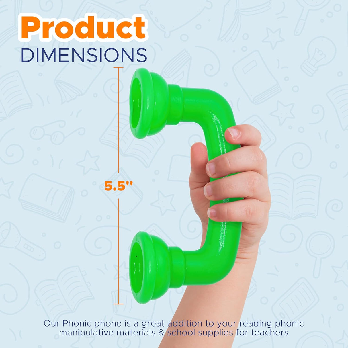 4E's Novelty Whisper Phones for Reading [4 Pack] – Enhance Fluency & Comprehension