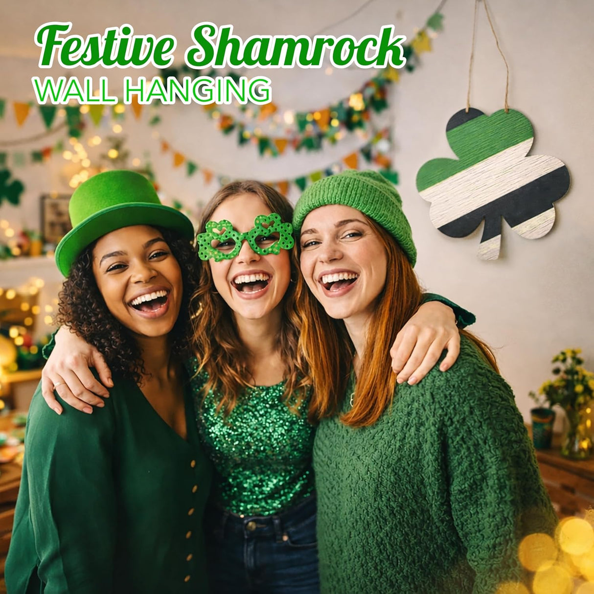 4E's Novelty St. Patrick's Day Door Decorations Wooden Hanger