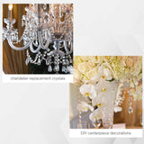 4E's Novelty 26 Pack Teardrop Acrylic Crystal Beads for Christmas Ornaments and Wedding Decor by 4E's Novelty"