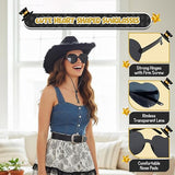 4E's Novelty Pink Cowgirl Hat – Felt Cowboy Hat with Chinstrap for Parties & Festivals