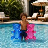 2 Inflatable 24" Gummy Bears - Candyland Party Decorations, Birthday Pool Floaties