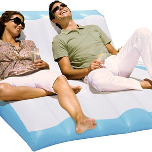 Two-Person Inflatable Pool Recliner, Great Lounge Floats for Adults and Kids