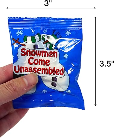 4E's Novelty 24 Packets 3 Assorted Mini Marshmallows - Individually Wrapped Marshmallows Packets for Hot Chocolate & Marshmallows Cocoa Toppers