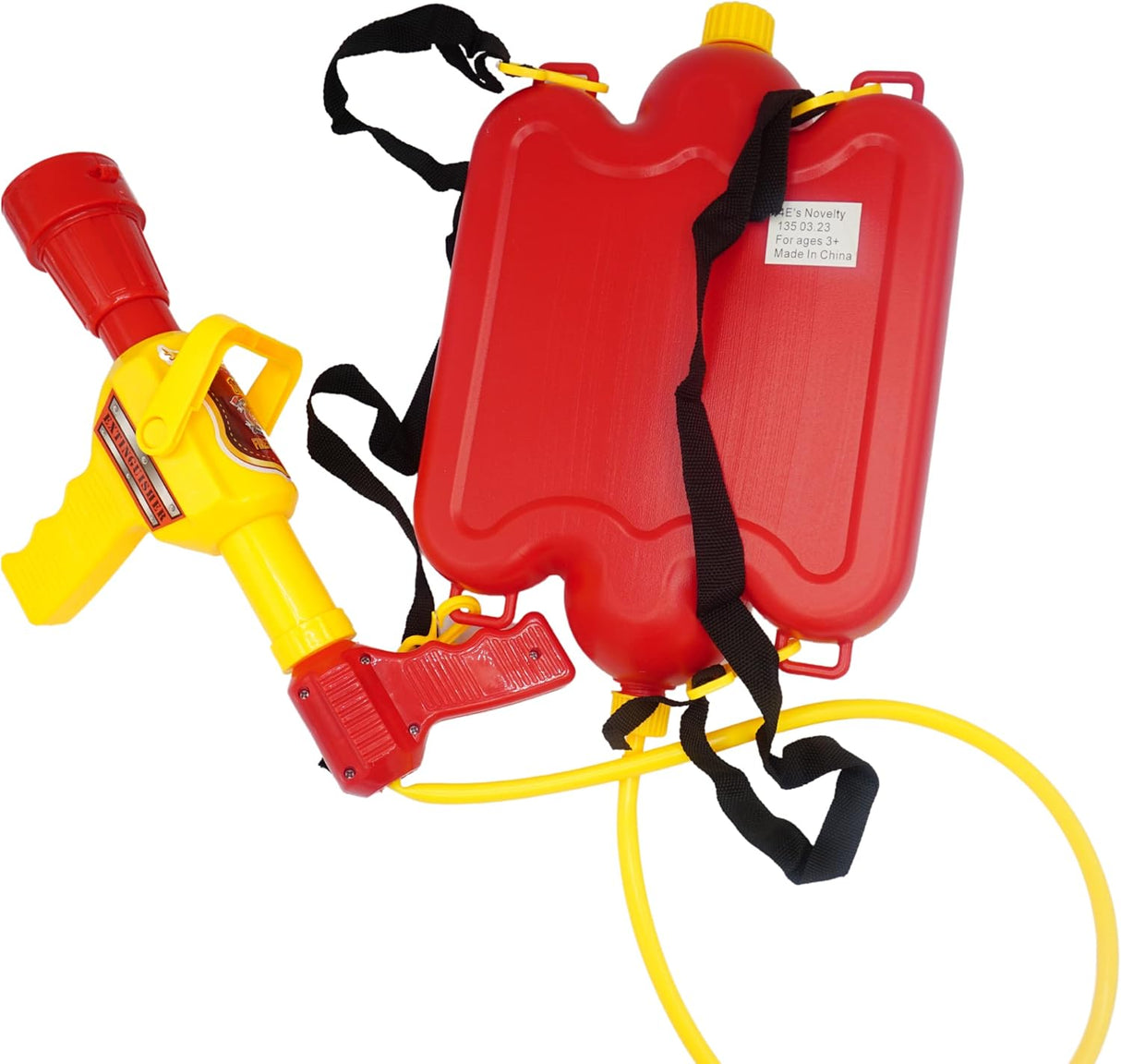 4E's Novelty Firefighter Backpack Water Gun – Ultimate Water Soaker Blaster for Kids' Outdoor Fun
