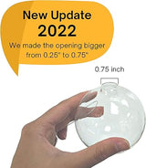 4E's Novelty 12 Pack Clear Christmas Ornaments Balls - 3.15" Empty Ornaments to Fill for DIY Crafts - Easy to Paint & Decorate Christmas Ornaments