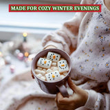 4E's Novelty 16 Pcs Snowman Marshmallows Individually Wrapped