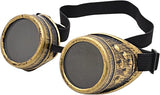 4E's Novelty Steampunk Goggles for Men & Women – Gothic Accessories for Cosplay & Halloween