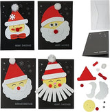 4E's Novelty 12 Pack 2024 Christmas Card Making Craft Kit for Kids & Adults - Individually Wrapped Holiday DIY Handmade Greeting Cards with Envelopes