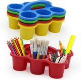 4E's Novelty 4 Pack Pencil Caddy for Classroom, Vibrant Classroom Caddy
