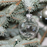 4E's Novelty 12 Pack Clear Christmas Ornaments Balls - 3.15" Empty Ornaments to Fill for DIY Crafts - Easy to Paint & Decorate Christmas Ornaments
